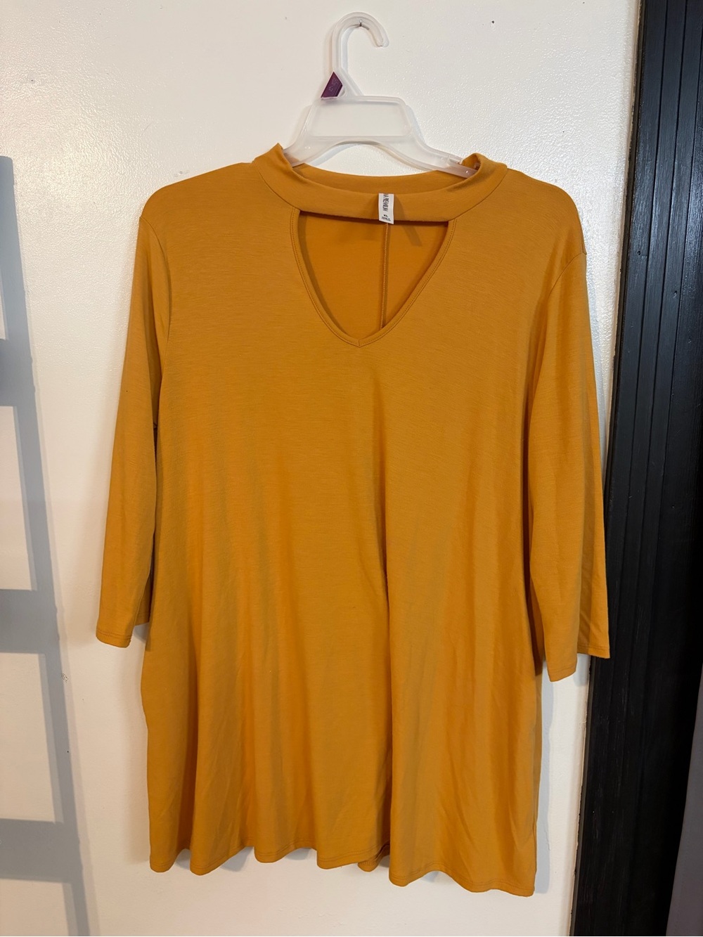 Zenana Outfitters Mustard V-Neck Tunic